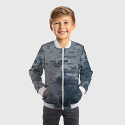 Бомбер детский BTS Дискография, цвет: 3D-белый — фото 2