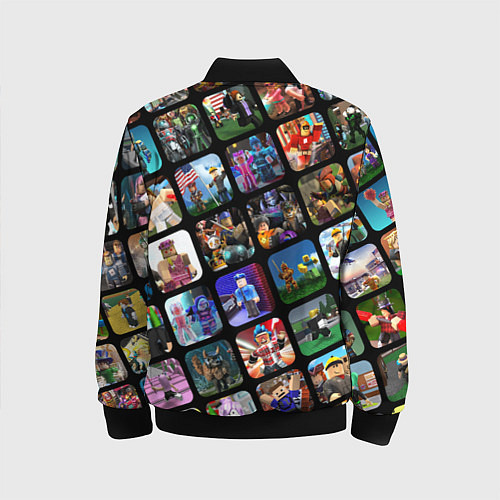 Детский бомбер ROBLOX СЮЖЕТЫ / 3D-Черный – фото 2