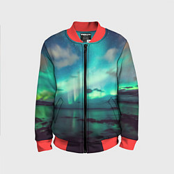Бомбер детский Aurora borealis, цвет: 3D-красный