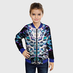 Бомбер детский Dark Web, цвет: 3D-синий — фото 2