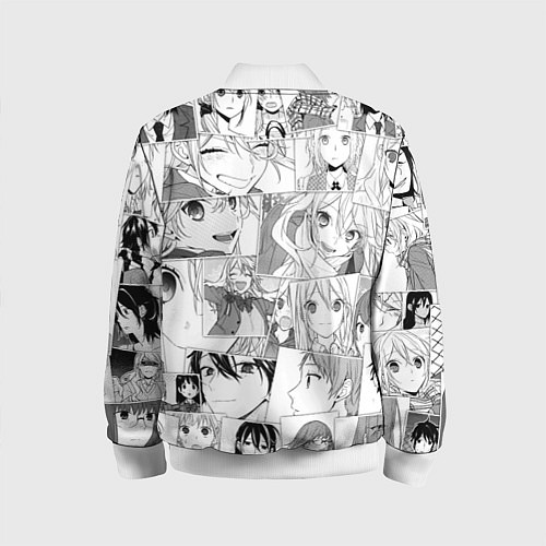 Детский бомбер Horimiya pattern / 3D-Белый – фото 2