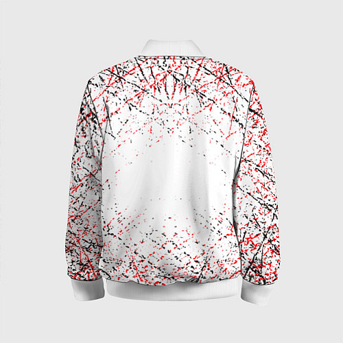 Детский бомбер Ac milan logo / 3D-Белый – фото 2