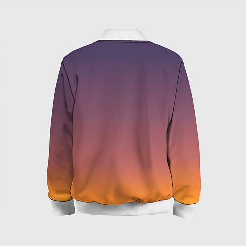 Детский бомбер Sunset Gradient / 3D-Белый – фото 2