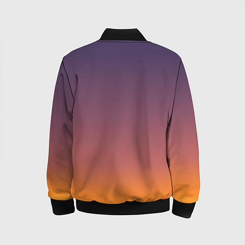 Детский бомбер Sunset Gradient / 3D-Черный – фото 2