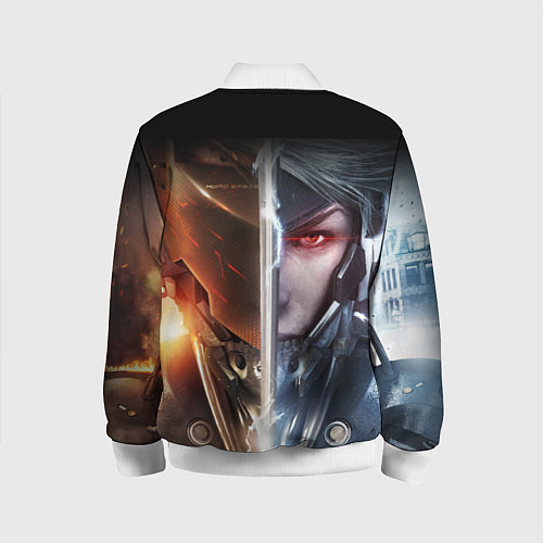 Детский бомбер METAL GEAR RISING САМУРАЙ / 3D-Белый – фото 2