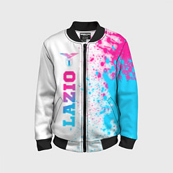 Детский бомбер Lazio neon gradient style: по-вертикали