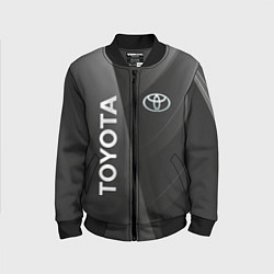 Бомбер детский Toyota - серая абстракция, цвет: 3D-черный