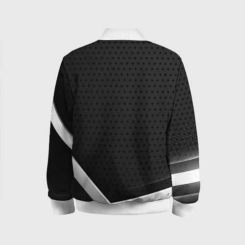 Детский бомбер Infiniti абстракция карбон / 3D-Белый – фото 2