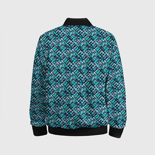 Детский бомбер New-York - street city style / 3D-Черный – фото 2