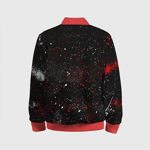 Детский бомбер Monokuma paint / 3D-Красный – фото 2