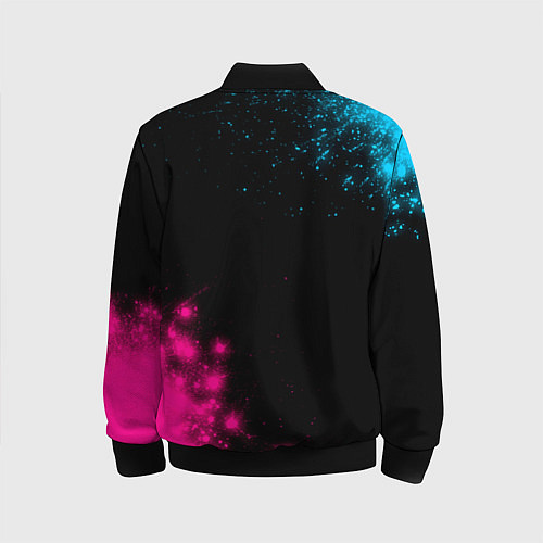 Детский бомбер Napoli - neon gradient: надпись, символ / 3D-Черный – фото 2