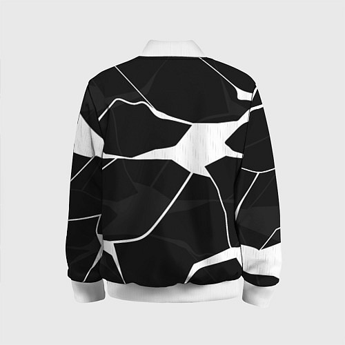 Детский бомбер Черно-белая классика / 3D-Белый – фото 2