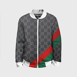 Бомбер детский В стиле gucci, цвет: 3D-белый