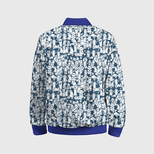 Детский бомбер Баллончик с краской граффити / 3D-Синий – фото 2