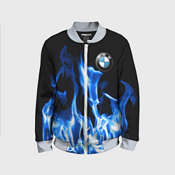 Бомбер детский BMW fire, цвет: 3D-серый