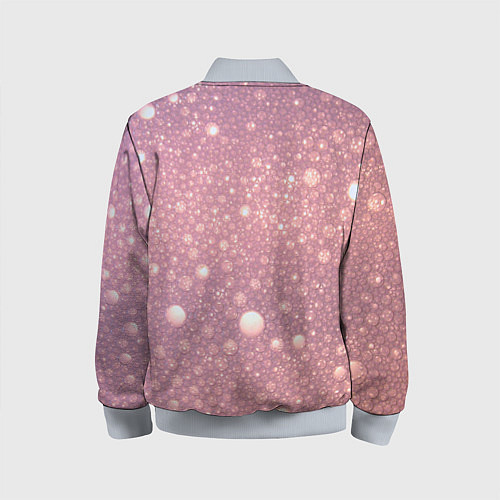 Детский бомбер Pink bubbles / 3D-Серый – фото 2