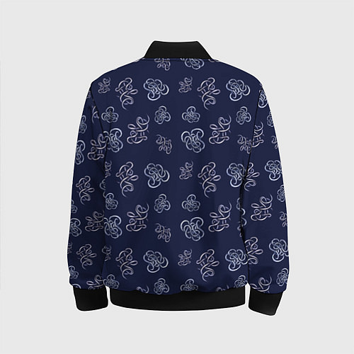 Детский бомбер Узор абстракт / 3D-Черный – фото 2