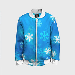 Бомбер детский Зима 2023, цвет: 3D-белый