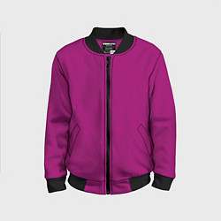 Бомбер детский Баклажановый радуга, цвет: 3D-черный