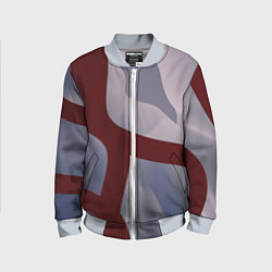 Детский бомбер Красные и розовые волнообразные пластины