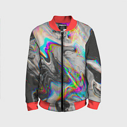 Бомбер детский Abstract digital, цвет: 3D-красный