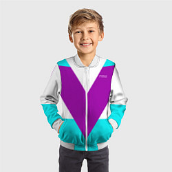 Бомбер детский В ретро стиле FIRM, цвет: 3D-белый — фото 2