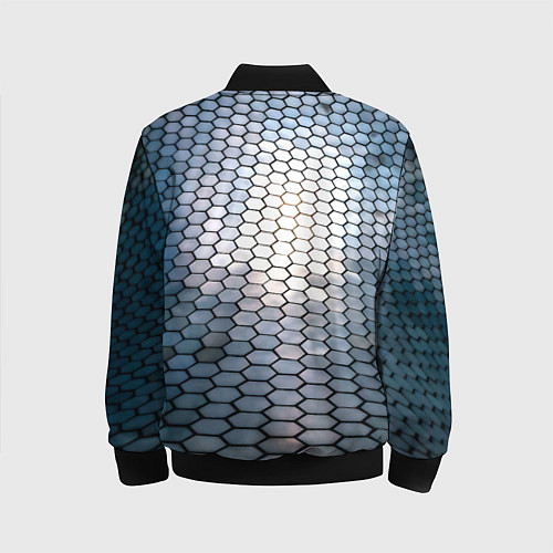 Детский бомбер Кольчуга доспехи среднивековья / 3D-Черный – фото 2