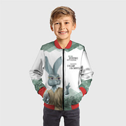 Бомбер детский Препод в институте, цвет: 3D-красный — фото 2