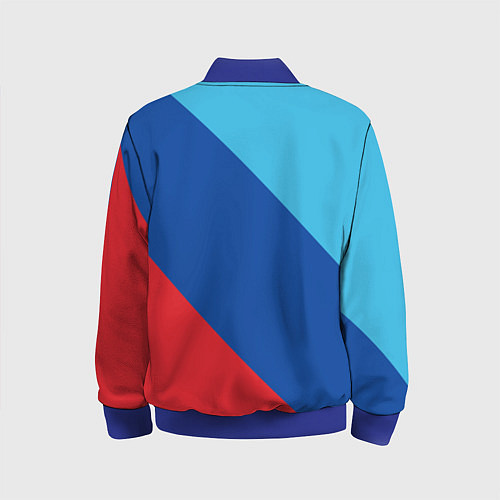 Детский бомбер Bmw - m colors / 3D-Синий – фото 2