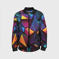 Детский бомбер Неоновые абстрактные плиты