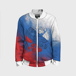 Детский бомбер Триколор градиент