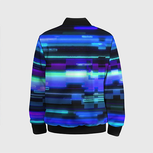 Детский бомбер Модные помехи / 3D-Черный – фото 2