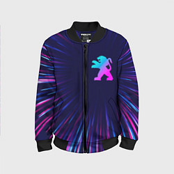 Детский бомбер Peugeot neon speed lines