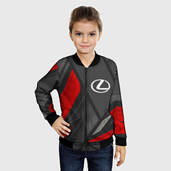 Бомбер детский Lexus sports racing, цвет: 3D-черный — фото 2