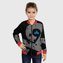 Бомбер детский Форма Cloud 9 black, цвет: 3D-красный — фото 2