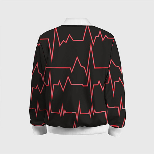 Детский бомбер Мой пульс / 3D-Белый – фото 2