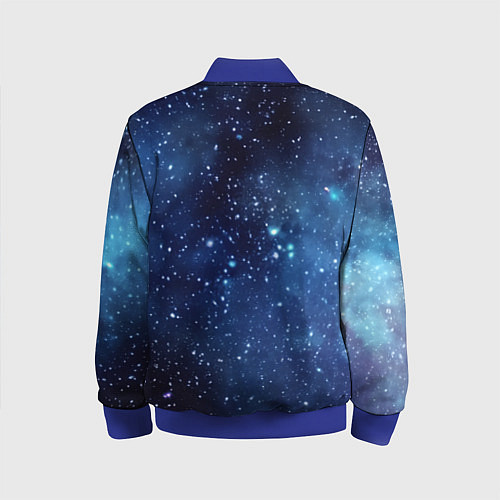 Детский бомбер Звездное небо - нейросеть / 3D-Синий – фото 2