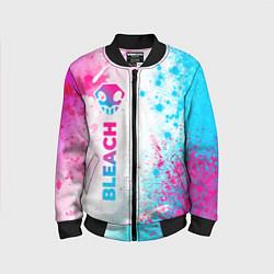 Детский бомбер Bleach neon gradient style: по-вертикали