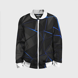 Бомбер детский Black blue style, цвет: 3D-белый