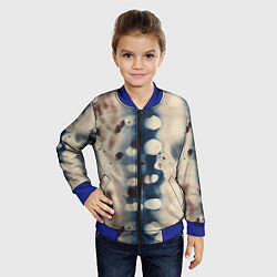 Бомбер детский Тай дай паттерн, цвет: 3D-синий — фото 2