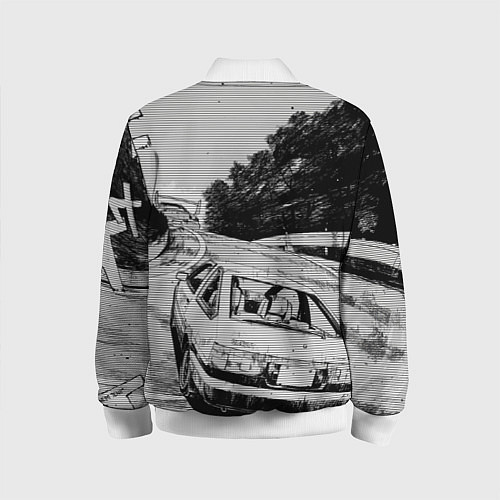 Детский бомбер Тойота ae 86 - Инициал ди / 3D-Белый – фото 2