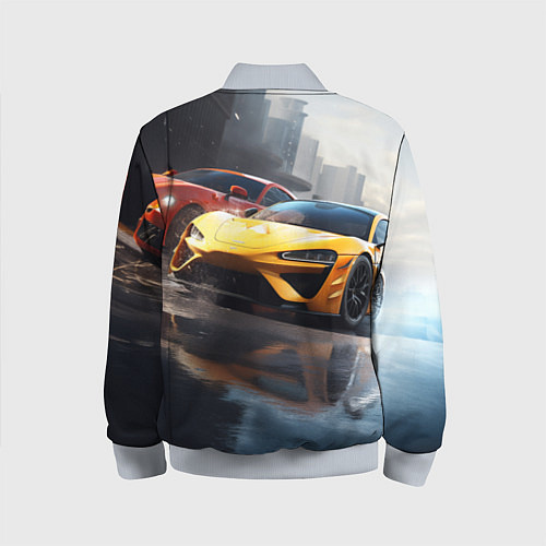 Детский бомбер Forza Horizon / 3D-Серый – фото 2