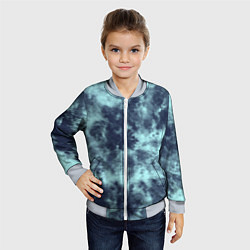 Бомбер детский Tie-Dye дизайн, цвет: 3D-серый — фото 2