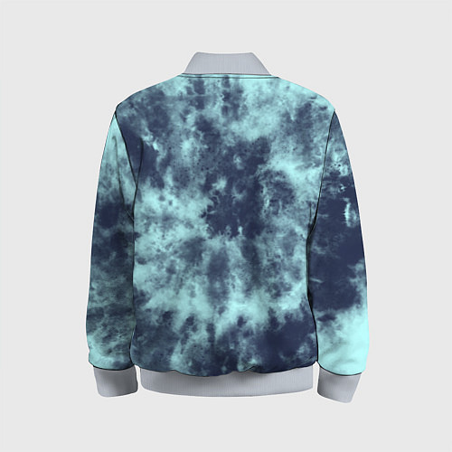 Детский бомбер Tie-Dye дизайн / 3D-Серый – фото 2