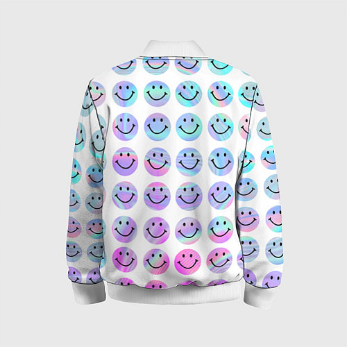 Детский бомбер Smiley holographic / 3D-Белый – фото 2