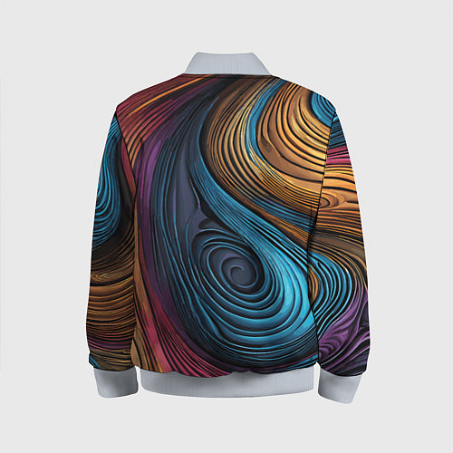 Детский бомбер Gradient madness / 3D-Серый – фото 2