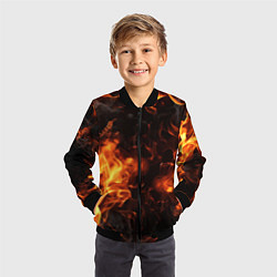 Бомбер детский Fire style, цвет: 3D-черный — фото 2