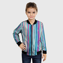 Бомбер детский Глазные яблоки, цвет: 3D-черный — фото 2