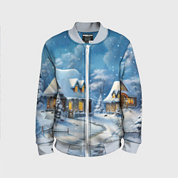 Детский бомбер Новогодние каникулы в деревне
