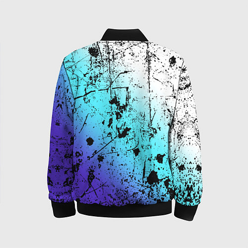 Детский бомбер Часы время градиент / 3D-Черный – фото 2